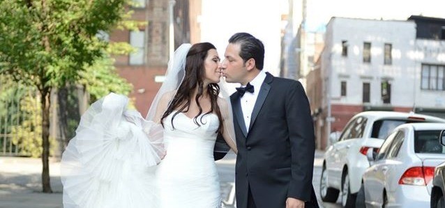 Lilly and Denis on their wedding day.