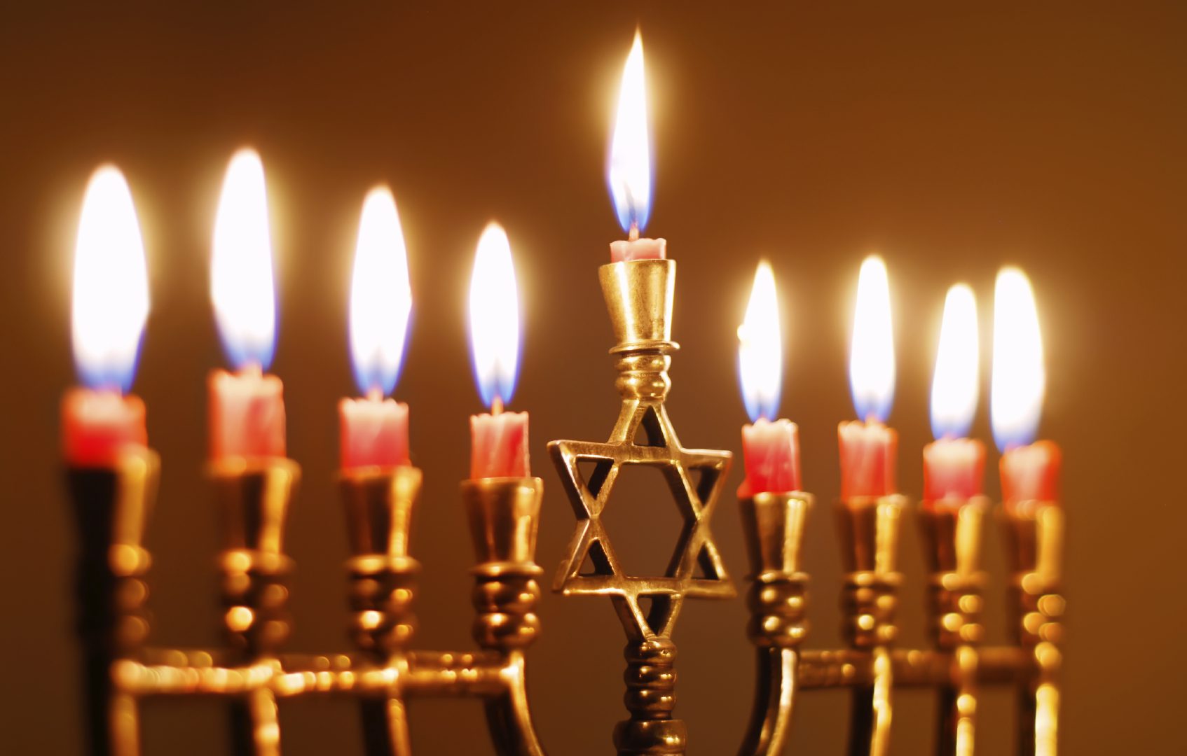 Menorah at Hanukkah
