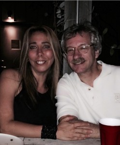 Jill and Gary posing together.